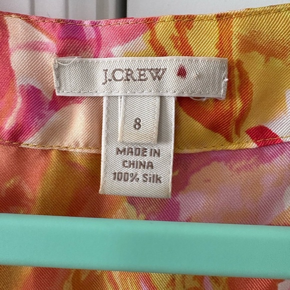 J. CREW Silk Sleeveless Watercolor Blouse - Picture 5 of 10
